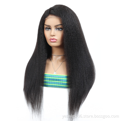 Cheap Price Full Lace Wig Hot Selling In Zurich Top Quality Swiss Full Lace Wig With Baby Hair Transparent Lace Kinky Straight